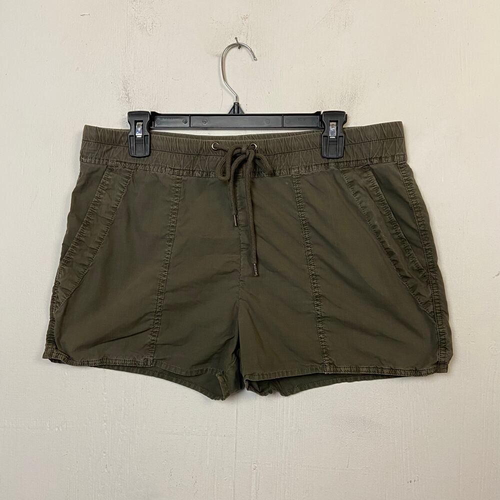 Standard James Perse Olive Green Cotton Twill Patch Pocket Shorts Size 3 Large